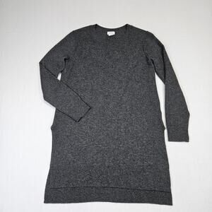 Club Monaco Revolve Womens S Italian Cashmere Sweater Lightweight Lagenlook Grey
